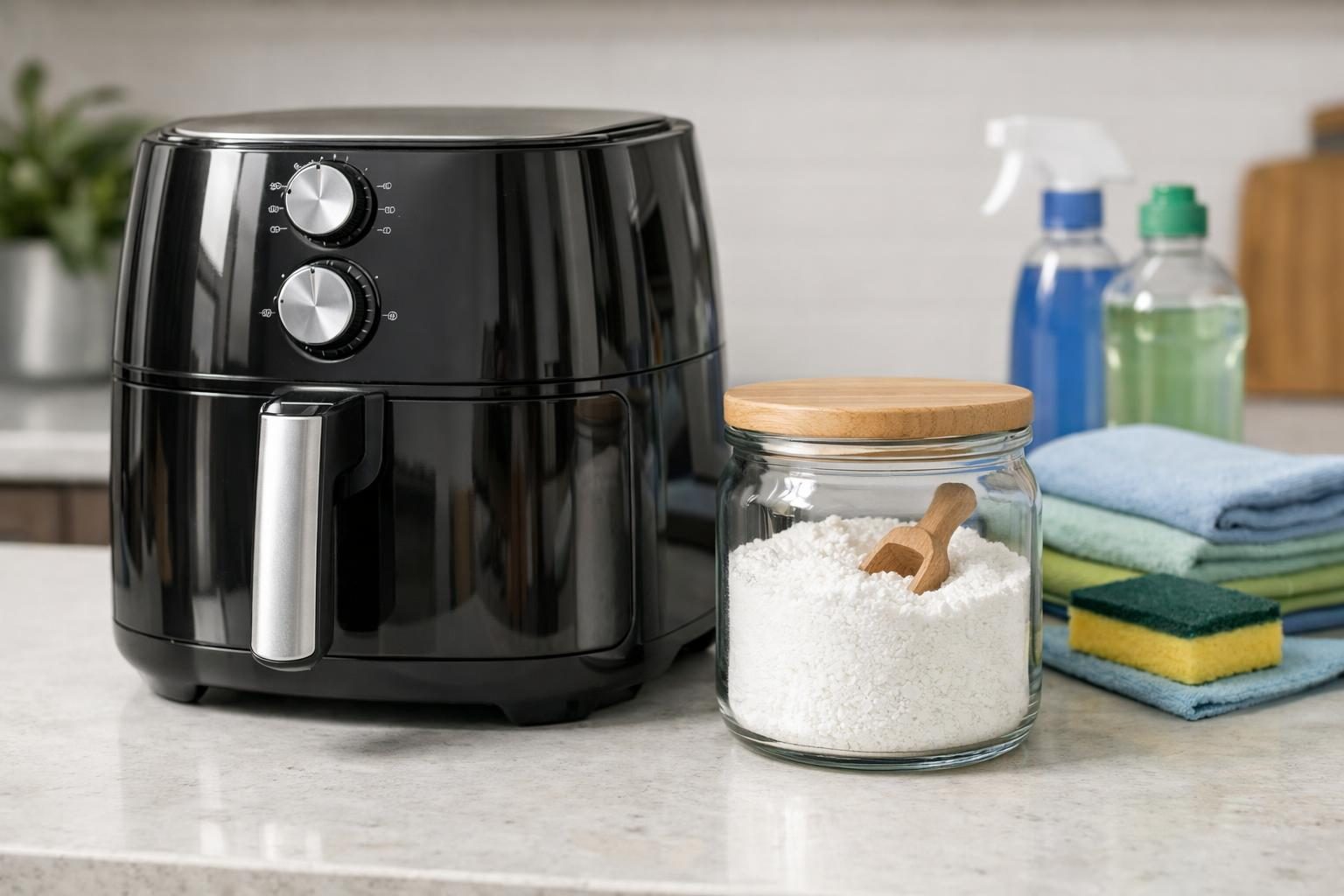 Como usar percarbonato de sódio para lavar a air fryer? Veja passo a passo